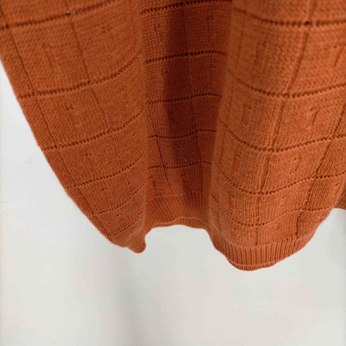 バクラック BACHRACH シルク混 チェック 半袖コットンニットカットソー メンズ import:L