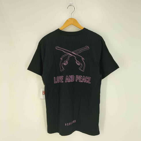 ロアーローガンス roar roarguns ×FEELLIKE 二丁拳銃 クロスガン プリントTシャツ メンズ JPN:L