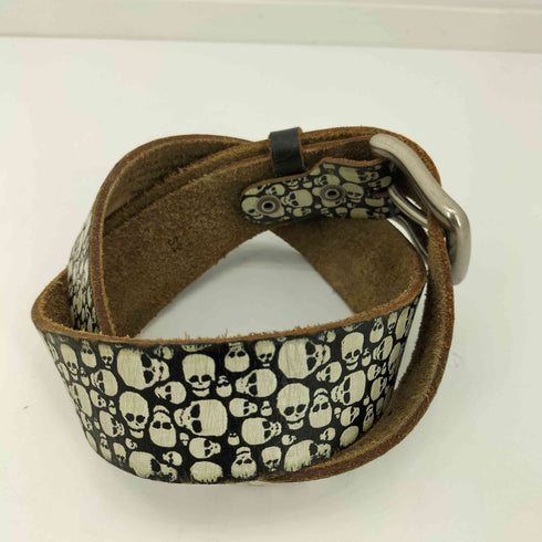 レザーアイランド Leather Island Y2K レザーベルト スカル ドクロ 骸骨 メンズ