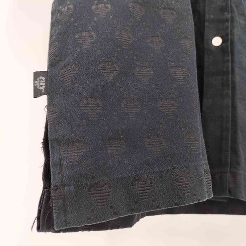 ペレペレ pelle pelle モノグラム プリント 総柄 コットン ポリエステル シャツ メンズ JPN:XL