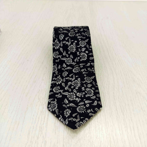 エトロ ミラノ ETRO MILANO イタリア製 花総柄シルク混ネクタイ メンズ
