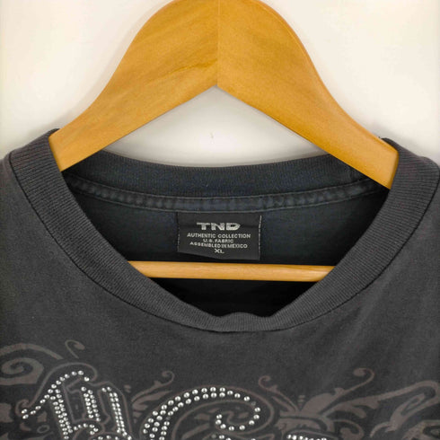 TND Y2K ラインストーン Tシャツ メンズ import:XL