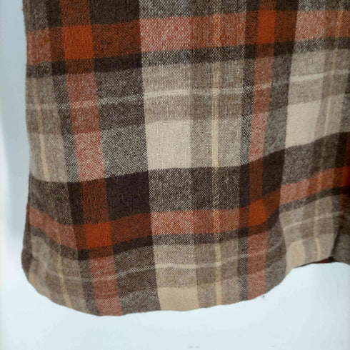 ペンドルトン PENDLETON USA製 デカ襟 チェック柄 開襟ネルシャツ メンズ import:M