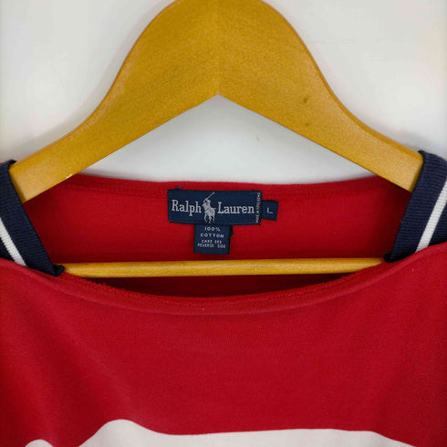 ラルフローレン RALPH LAUREN 香港製 ボートネック ボーダー バスクシャツ ロンT メンズ import:L