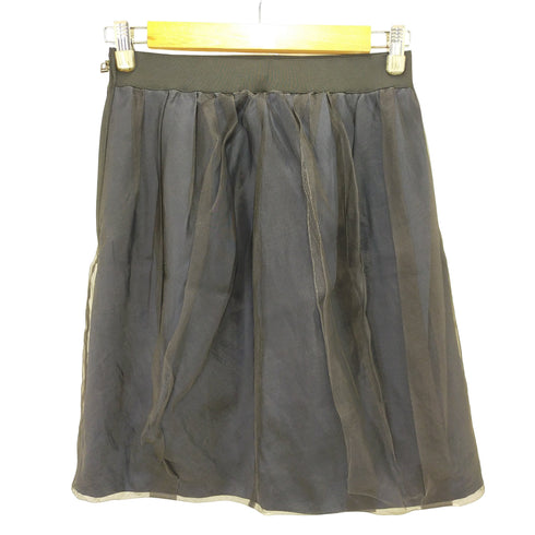 ランバンコレクション LANVIN COLLECTION シルクプリーツスカート レディース 38