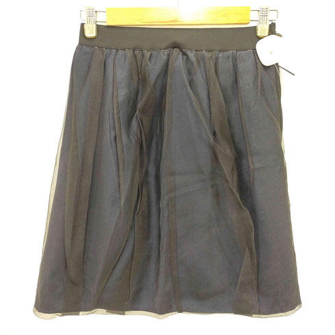 ランバンコレクション LANVIN COLLECTION シルクプリーツスカート レディース 38