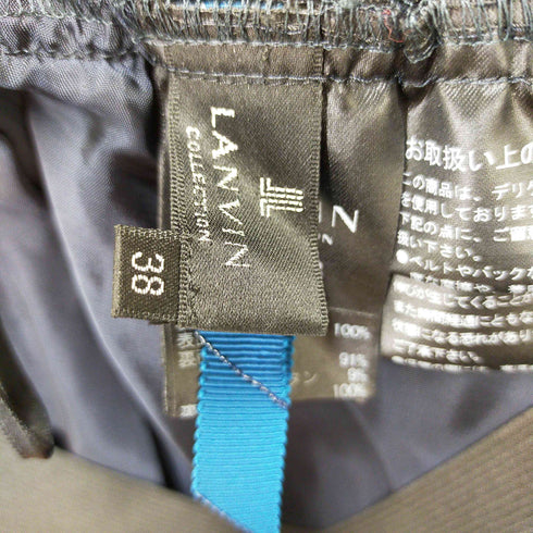 ランバンコレクション LANVIN COLLECTION シルクプリーツスカート レディース 38