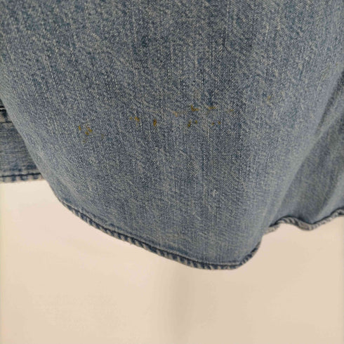 ポロバイラルフローレン Polo by RALPH LAUREN 90s DUNGAREE WORKSHIRT ポニー無し ガチャポケ デニムダンガリーワークシャツ メンズ XXL