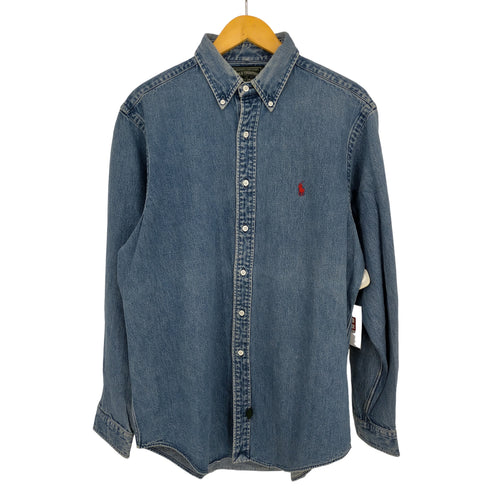 ポロカントリーラルフローレン POLO COUNTRY RALPH LAUREN ボタンダウン ダンガリーシャツ ポニー メンズ import:XL
