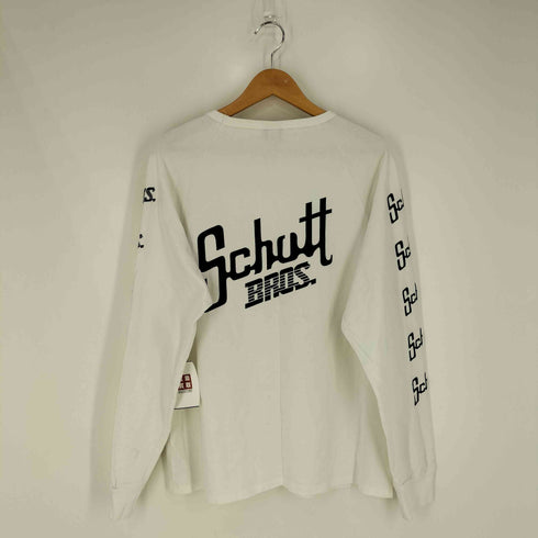 ショット Schott SCHOTT LOGO RAGLAN L/S T-SHIRT ロゴプリント ラグランスリーブカットソー メンズ import:XL