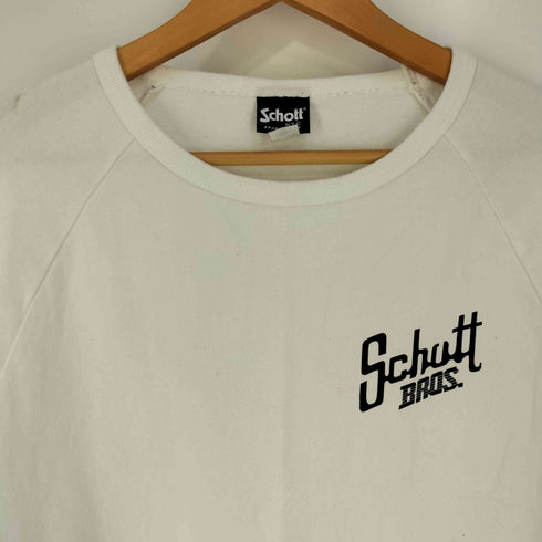 ショット Schott SCHOTT LOGO RAGLAN L/S T-SHIRT ロゴプリント ラグランスリーブカットソー メンズ import:XL