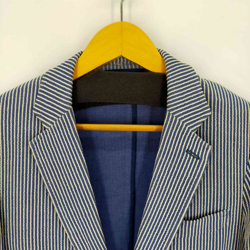 ジャンコステラッツォーネ Janecostellazione ストライプ2Bテーラードジャケット メンズ 94A6
