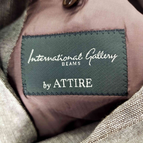 インターナショナルギャラリービームス International Gallery BEAMS 背抜き アルパカ リネン 3Bテーラードジャケット メンズ JPN:46