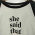 ニコアンド Niko and... y2k グランジ ラグランロンT she said that レディース M