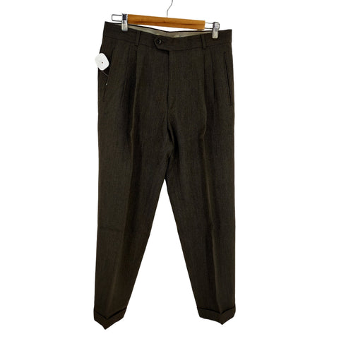ボスヒューゴボス BOSS HUGO BOSS センタープレスウールワイドスラックス メンズ