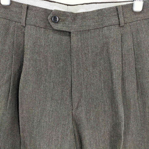 ボスヒューゴボス BOSS HUGO BOSS センタープレスウールワイドスラックス メンズ