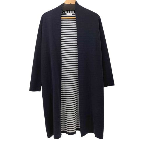 マッキントッシュフィロソフィー MACKINTOSH PHILOSOPHY 裏地ボーダー コットン混ロングカーディガン レディース JPN:38