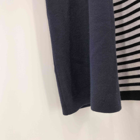 マッキントッシュフィロソフィー MACKINTOSH PHILOSOPHY 裏地ボーダー コットン混ロングカーディガン レディース JPN:38
