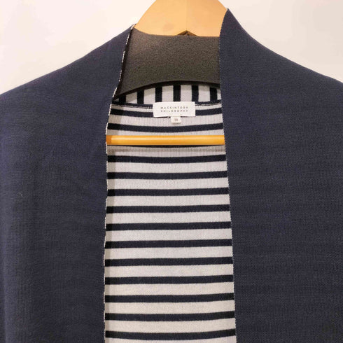 マッキントッシュフィロソフィー MACKINTOSH PHILOSOPHY 裏地ボーダー コットン混ロングカーディガン レディース JPN:38