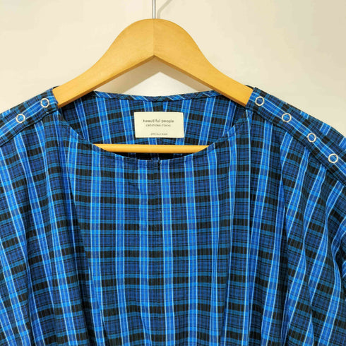 ビューティフルピープル beautiful people double-end tartan ox dolman sleeve dress レディース JPN:34
