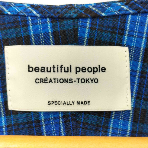 ビューティフルピープル beautiful people double-end tartan ox dolman sleeve dress レディース JPN:34