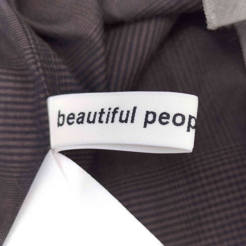 ビューティフルピープル beautiful people シャドウチェックアプロンプリンテッドスカート レディース JPN:36
