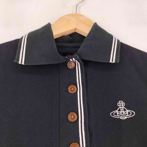 ヴィヴィアンウエストウッドレッドレーベル Vivienne Westwood RED LABEL オーブ刺繍 S/S ポロシャツ レディース JPN:M