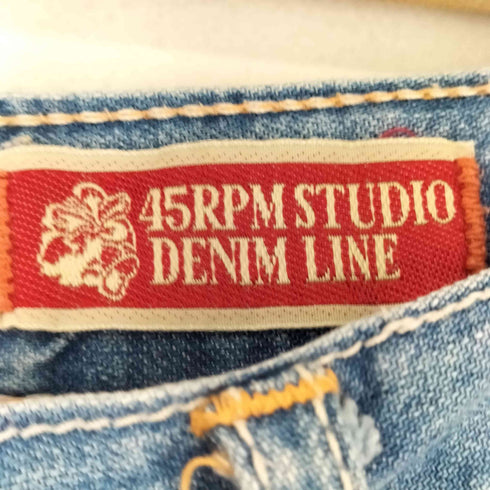 フォーティーファイブアールピーエム 45RPM STUDIO ストレートデニムパンツ レディース JPN:S