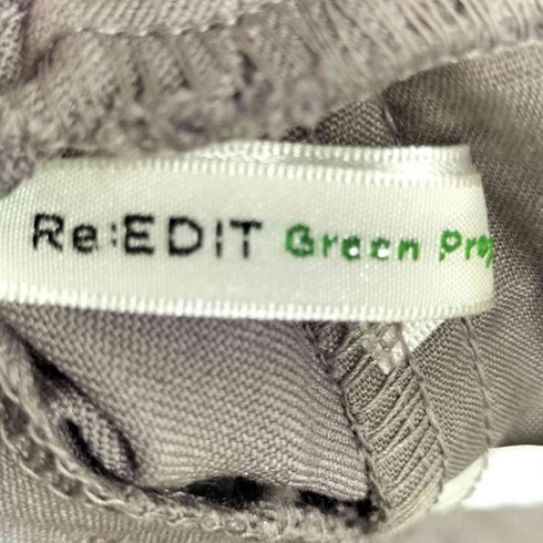リエディ Re:EDIT GREEN PROJECT センタープレススリムテーパードパンツ レディース JPN:S