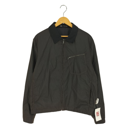 ザラ ZARA WAXED EFFECT JACKET ワックスエフェクトジャケット メンズ import:L