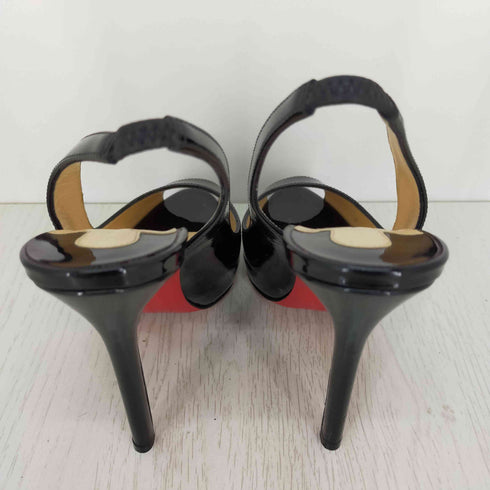 クリスチャンルブタン CHRISTIAN LOUBOUTIN エナメルレザー ハイヒール オープントゥ レディース 35 1/2