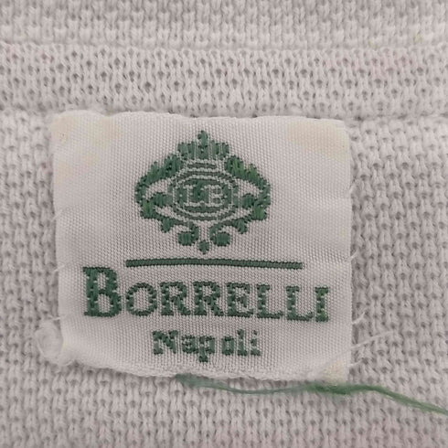 ルイジボレッリ BORRELLI ボーダー鹿の子シャツ メンズ