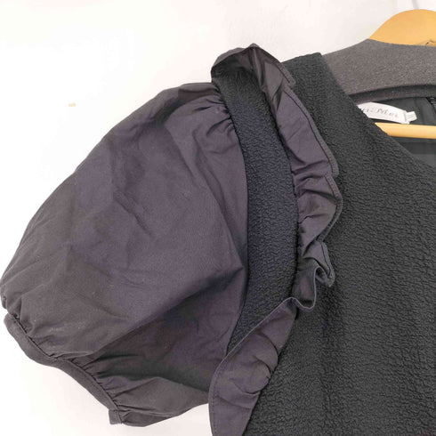 フリルデザインパフスリーブ S/S ワンピース レディース JPN:M