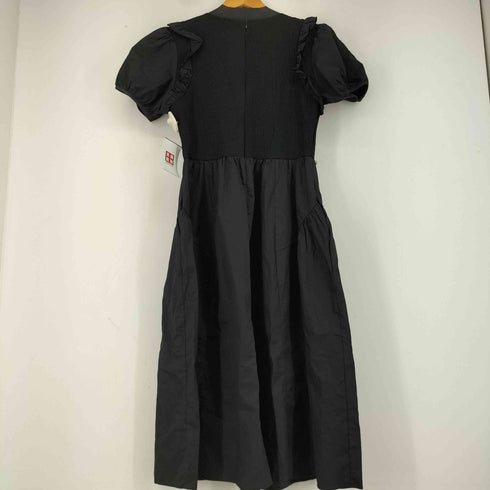 フリルデザインパフスリーブ S/S ワンピース レディース JPN:M