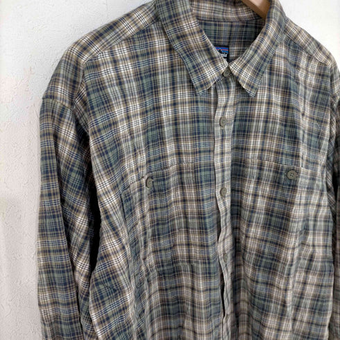パタゴニア patagonia ピマコットン チェックL/Sシャツ メンズ import:L