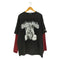 トラヴァストウキョウ TRAVAS TOKYO Punkish bear layered border L/S Tee レイヤードボーダーくまプリントロングスリーブカットソー レディース FREE