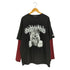 トラヴァストウキョウ TRAVAS TOKYO Punkish bear layered border L/S Tee レイヤードボーダーくまプリントロングスリーブカットソー レディース FREE