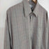 ピエールカルダン pierre cardin 片ポケ ポリレーヨン L/Sチェックシャツ メンズ import:L