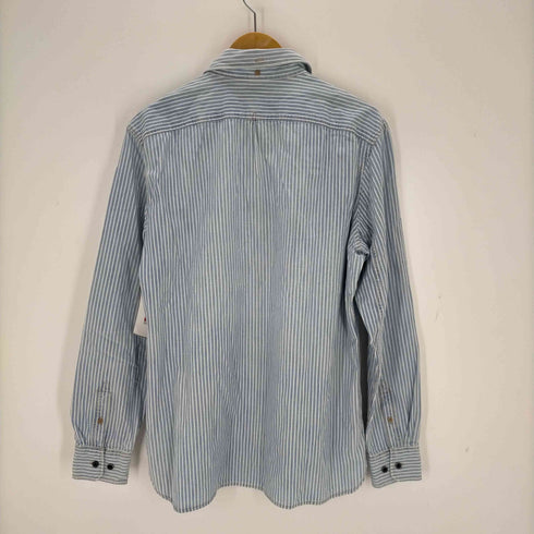 バナナリパブリック ヘリテージコレクション banana republic heritage collection スリランカ製コットンストライプシャツ メンズ import:L
