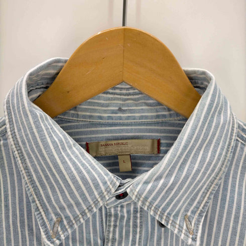 バナナリパブリック ヘリテージコレクション banana republic heritage collection スリランカ製コットンストライプシャツ メンズ import:L