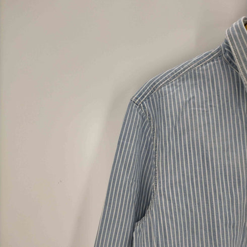 バナナリパブリック ヘリテージコレクション banana republic heritage collection スリランカ製コットンストライプシャツ メンズ import:L