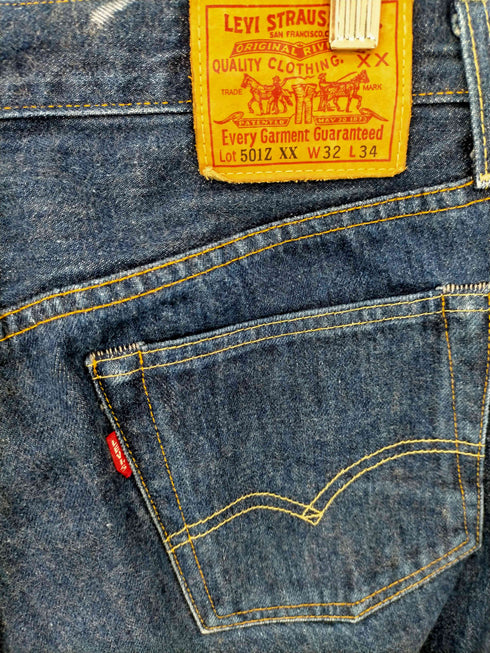 リーバイスヴィンテージクロージング Levis Vintage Clothing 501ZXX 1954年モデル リジッド セルビッチデニム bigE メンズ W32