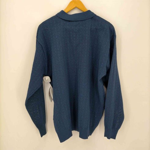 ジャーナルスタンダード JOURNAL STANDARD 24SS 透かし編み ポリニットポロシャツ L/S メンズ JPN:L