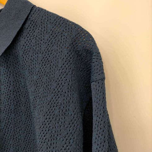 ジャーナルスタンダード JOURNAL STANDARD 24SS 透かし編み ポリニットポロシャツ L/S メンズ JPN:L