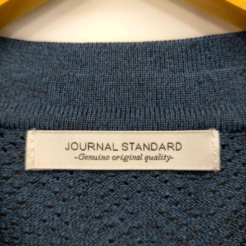 ジャーナルスタンダード JOURNAL STANDARD 24SS 透かし編み ポリニットポロシャツ L/S メンズ JPN:L