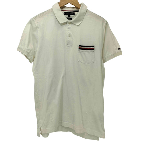 トミーヒルフィガー TOMMY HILFIGER TIPPED POCKET SLIM POLO メンズ import:M