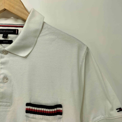トミーヒルフィガー TOMMY HILFIGER TIPPED POCKET SLIM POLO メンズ import:M