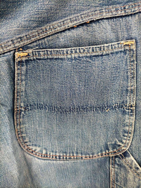 RED CAMEL 60S PRENTICEジップ オレンジステッチ ライトオンスデニムペインターパンツ メンズ