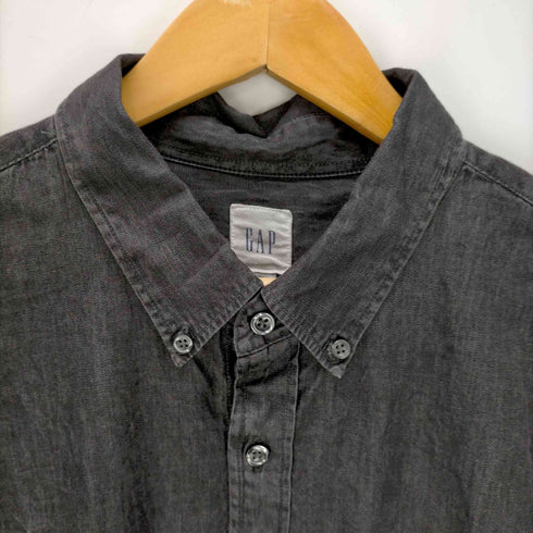 ギャップ Gap 白タグ L/Sインディゴツイルオーバーシャツ メンズ JPN:XL