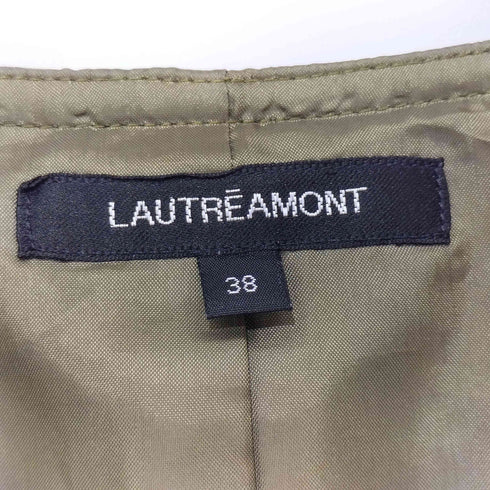 ロートレアモン LAUTREAMONT ノーカラーロングコート レディース JPN:38